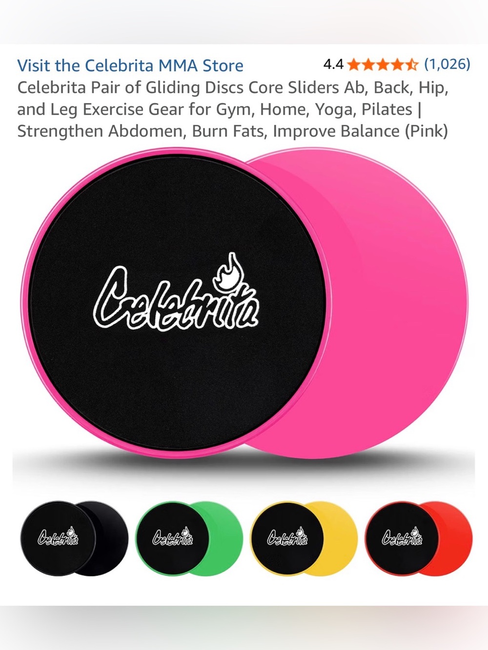 Celebrita Core Gliding Discs - Pink